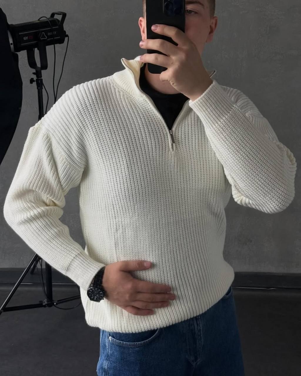 свитер джемпер,свитер с воротником,свитера мужская,уютный свитер,коричневый свитер