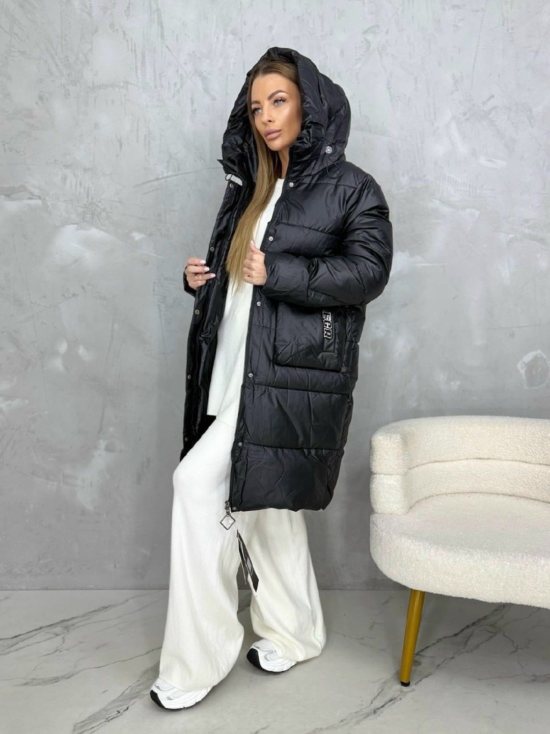 стильные пуховики,удлиненная куртка,зимняя куртка женская,бежевый пуховик,пуховик зимний женский