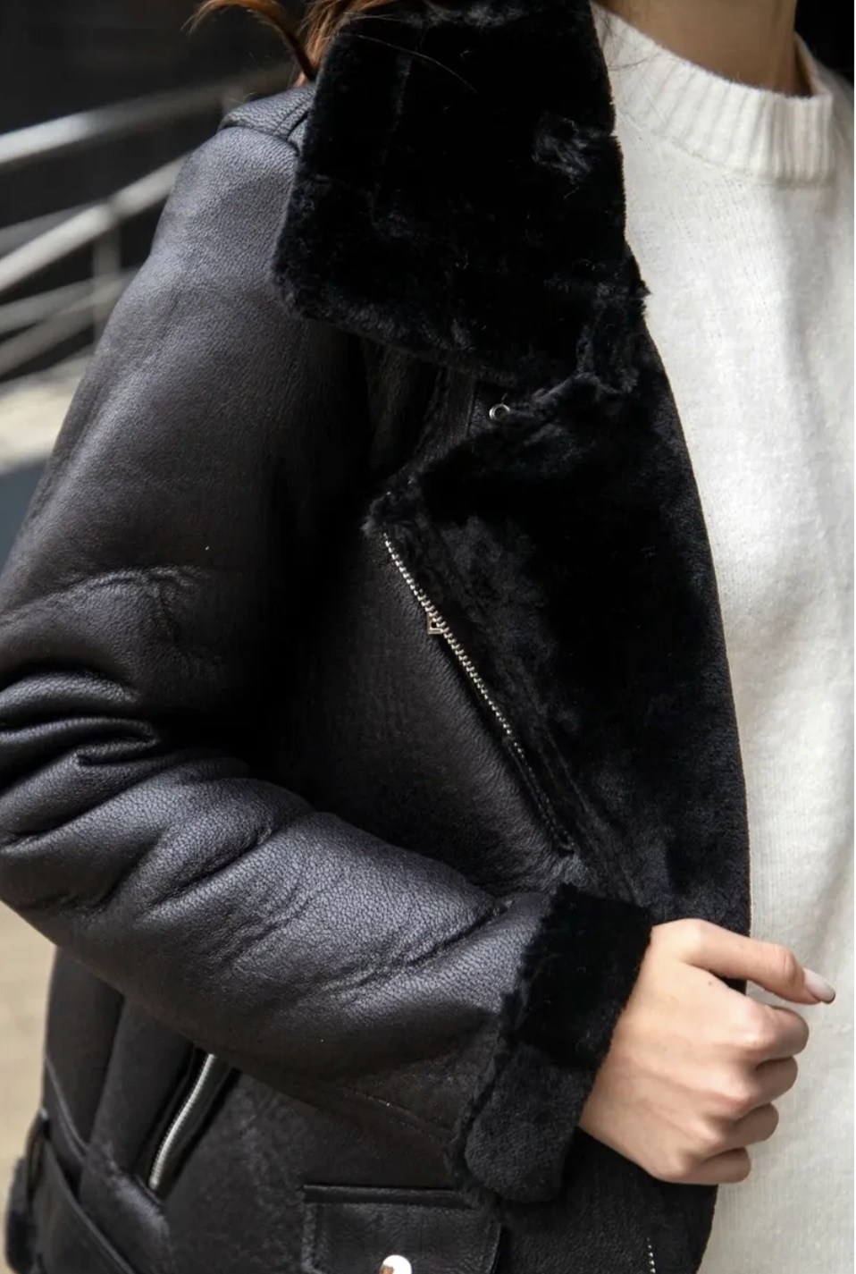 девушка,модные очки для зрения,стильные очки для зрения,дубленка авиатор женская,стильная дубленка женская