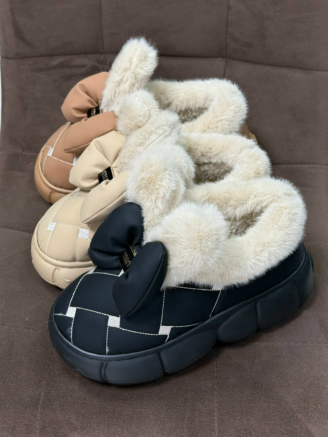 ,женские угги,тапочки домашние женские,теплые тапочки,тапочки с бантом