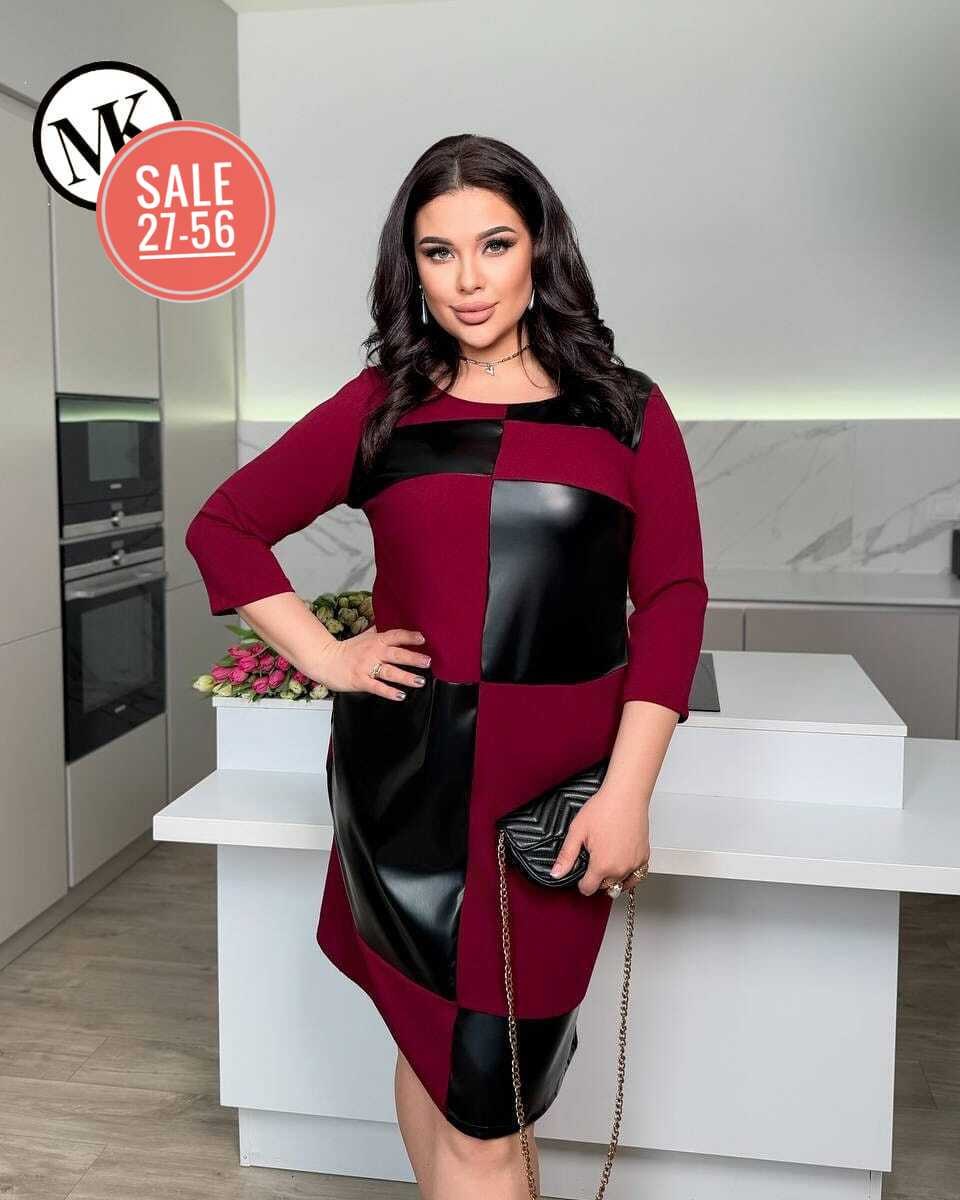 платье большие размеры,платье женская,платье комбинированное,женские платья больших размеров,прямое платье