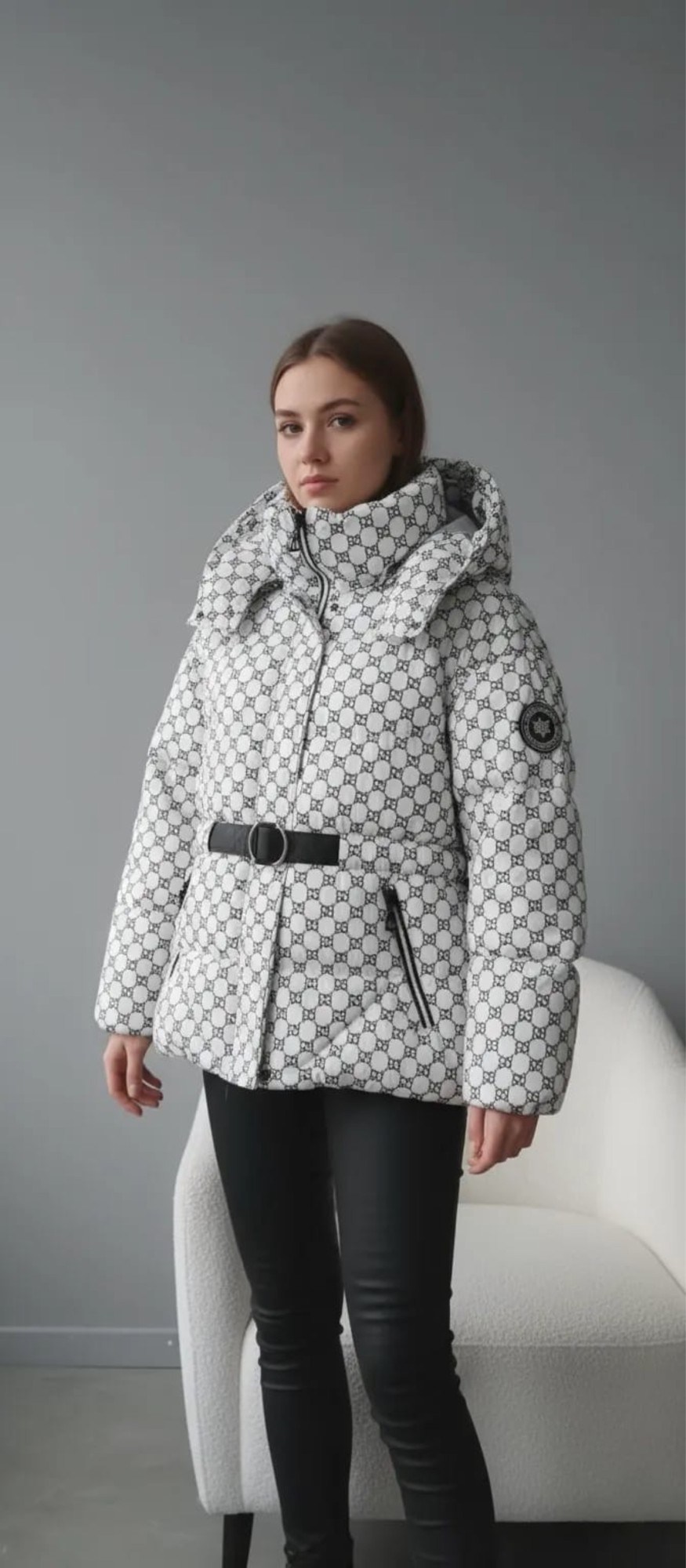 пуховик двусторонний,куртка оверсайз,пуховики женские,куртка дутая оверсайз,пуховик fendi