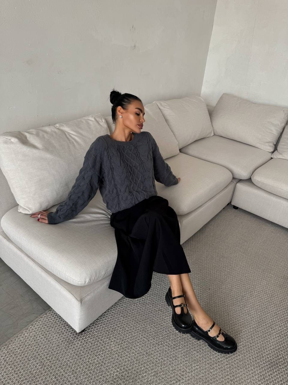 джемпер с косами,джемпер,кофта свитер,свитер,вязаные свитера