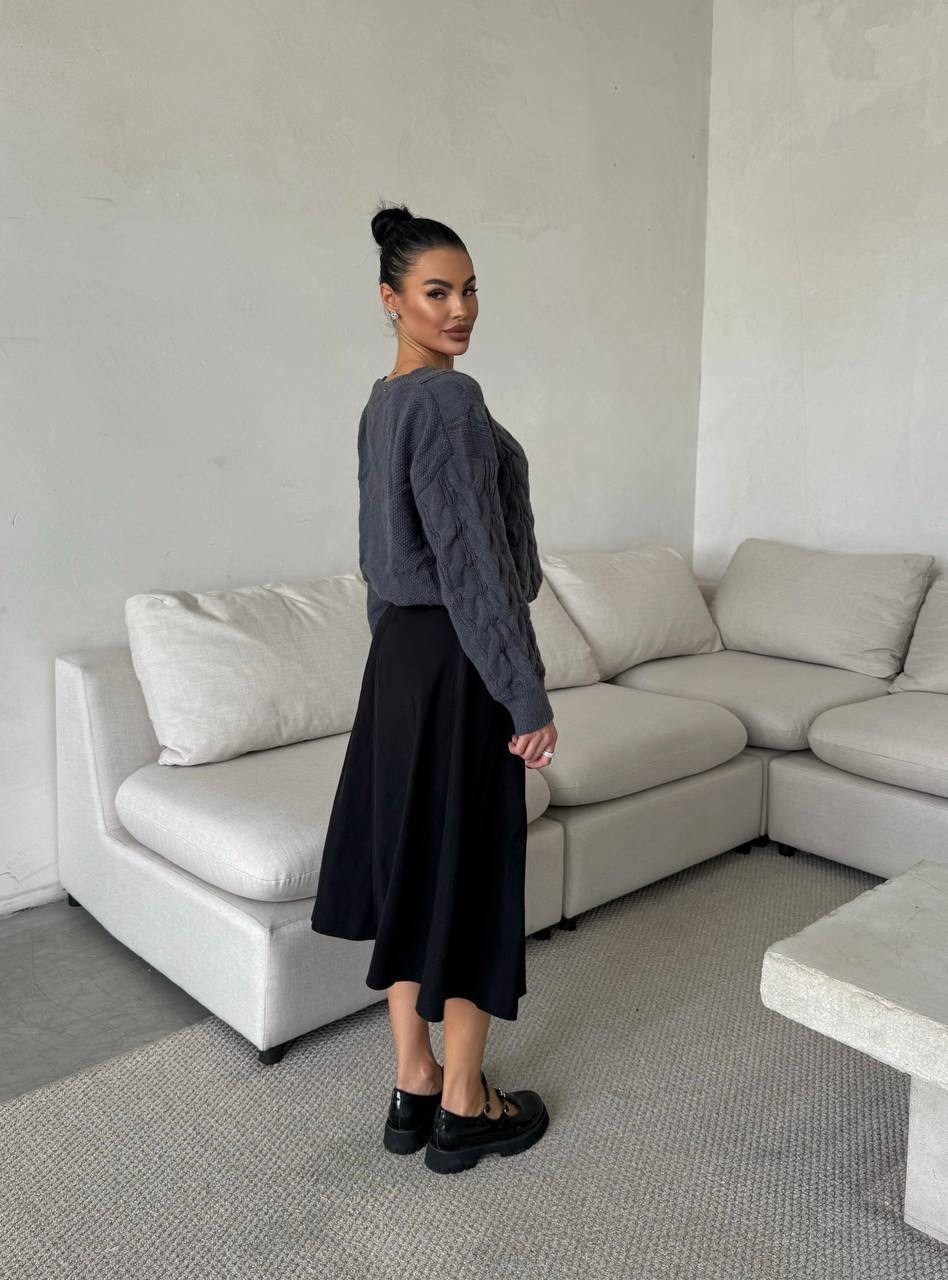 джемпер с косами,джемпер,кофта свитер,свитер,вязаные свитера