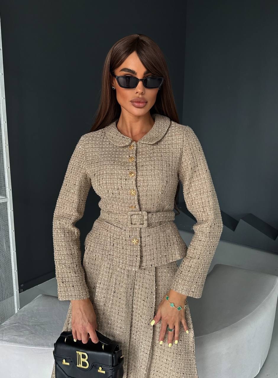 твидовый костюм с юбкой,женские костюмы с юбкой,твидовый костюм chanel,костюмы в стиле шанель,твидовый костюм женский в стиле шанель