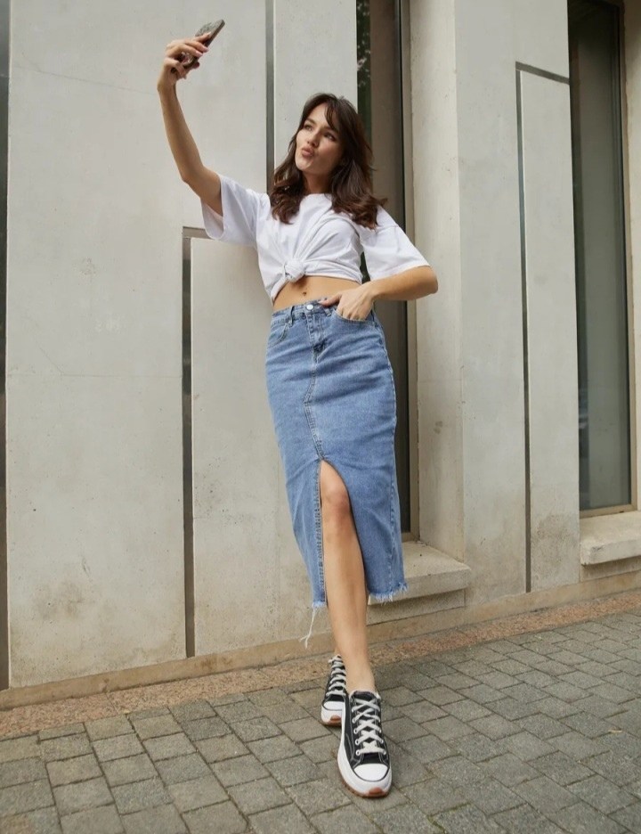 юбки джинсовые,женские джинсовые юбки,длинная джинсовая юбка,юбка джинсовая миди,юбка джинсовая миди с разрезам