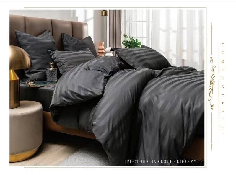 постельное белье евро страйп сатин комплект,постельное борис страйп сатин,постельное белье страйп сатин,комплект постельного белья boris страйп сатин,постельное белье страйп сатин черный