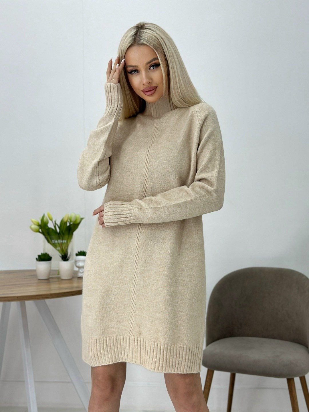 платье вязаное,платье вязаное теплое,женское платье вязаное,вязаное платье свитер,платье вязаное с горлом