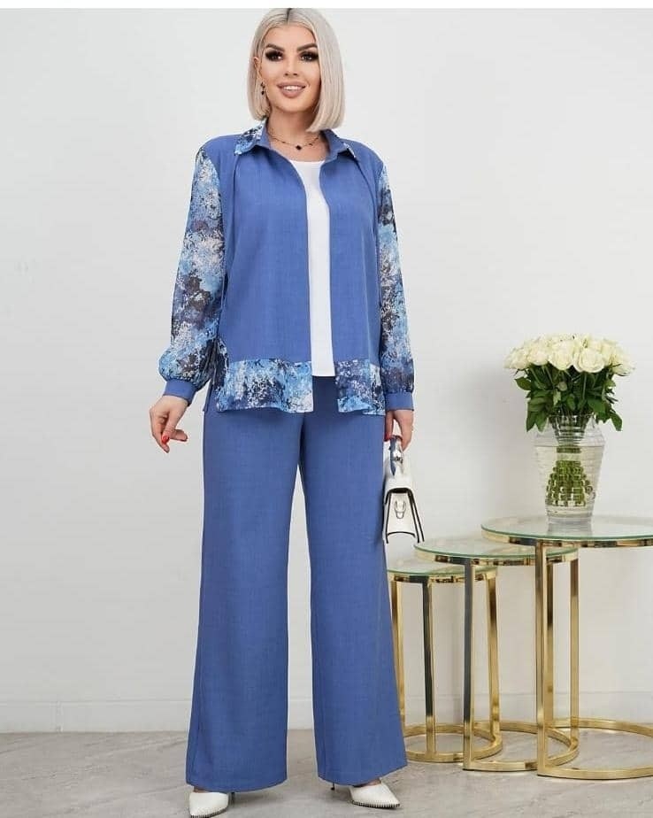 костюм женский с брюками,стильные костюмы,женские костюмы,костюмы двойки,комбинированные блузки