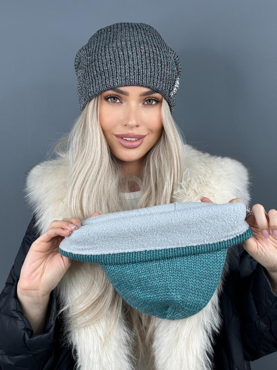 шапка женская,шапка зимняя женская,шапка для женщин,шапки вязаные,шапка с флисе