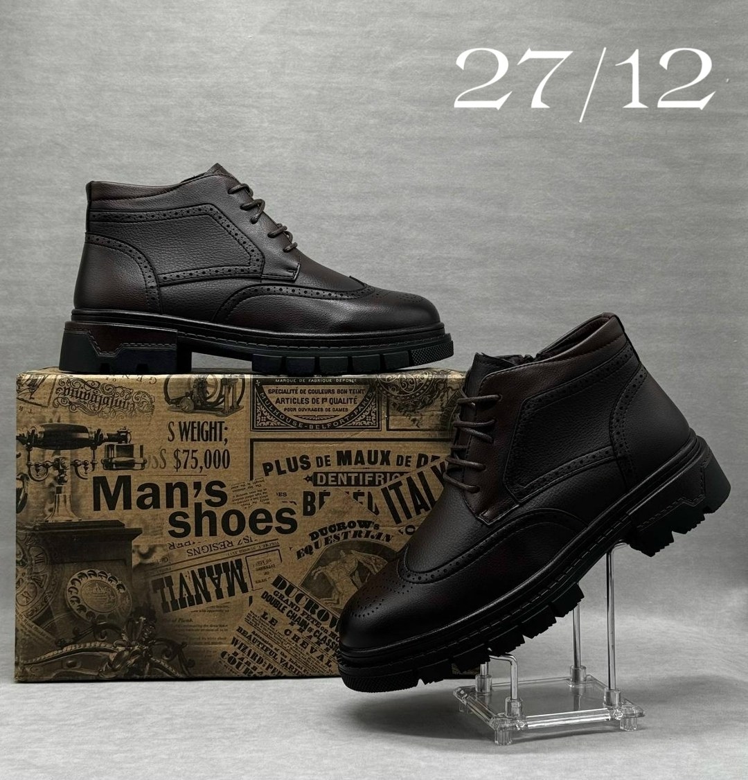 ,ботинки мужские,мужская ,ботинки мужскиe из натуральной кожи,зимняя мужская