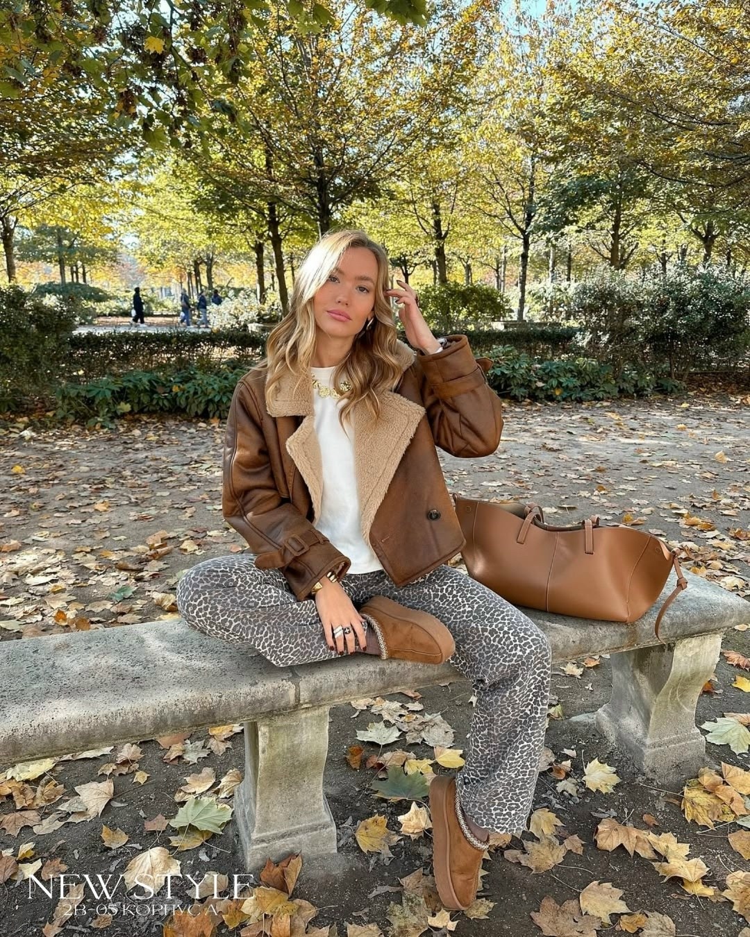 образы с дубленкой 2025,стильная дубленка,caroline daur в дублёнки,образ с дубленкой авиатор,дубленка женская