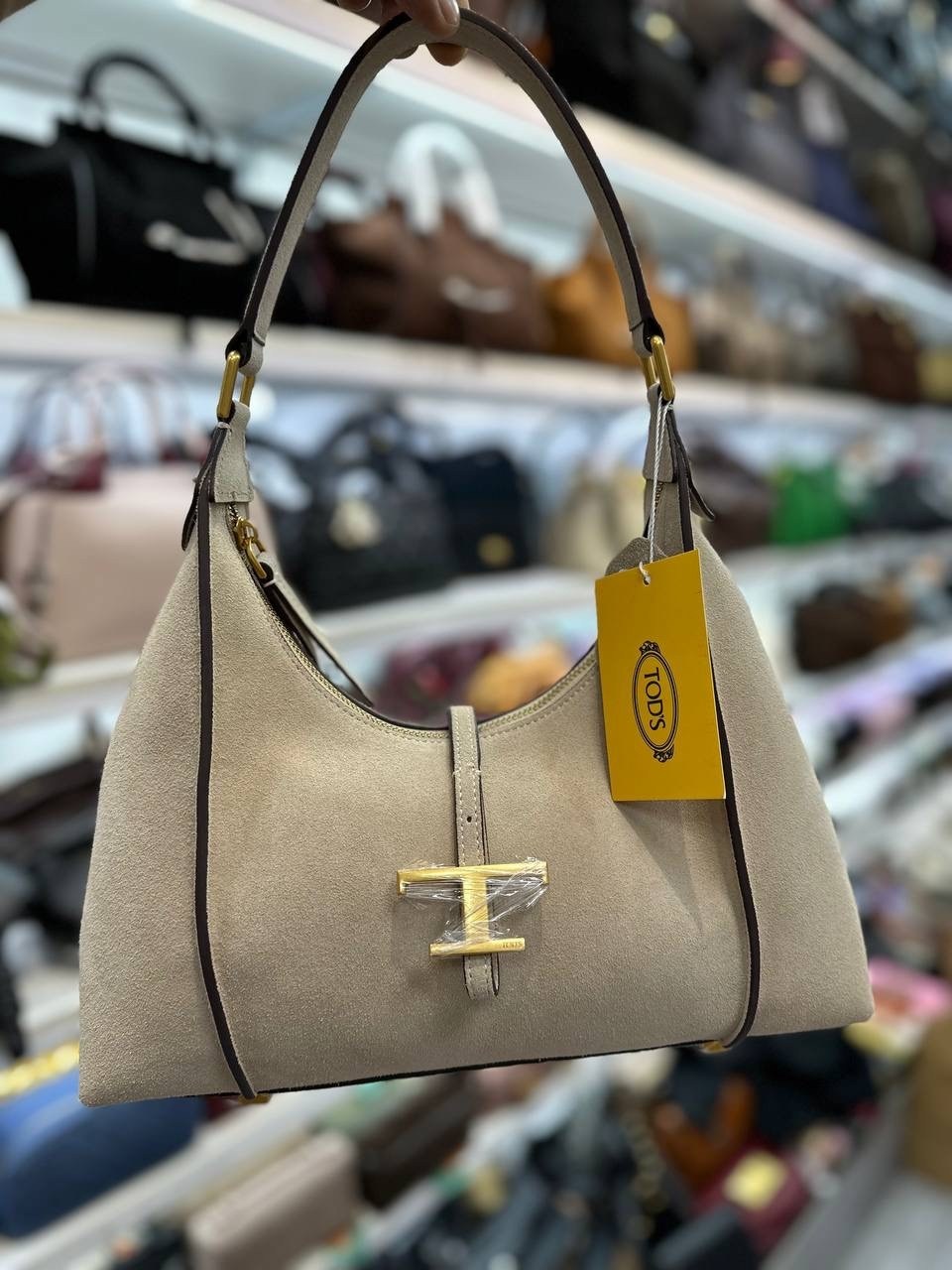 коричневая замшевая сумка,замшевая сумка,сумка,tods сумки,сумка женская натуральная замша