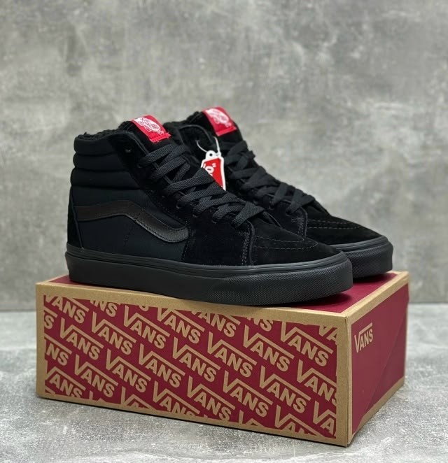 ,кеды vans,высокие кеды vans,черные вансы,зимние кроссовки ванс