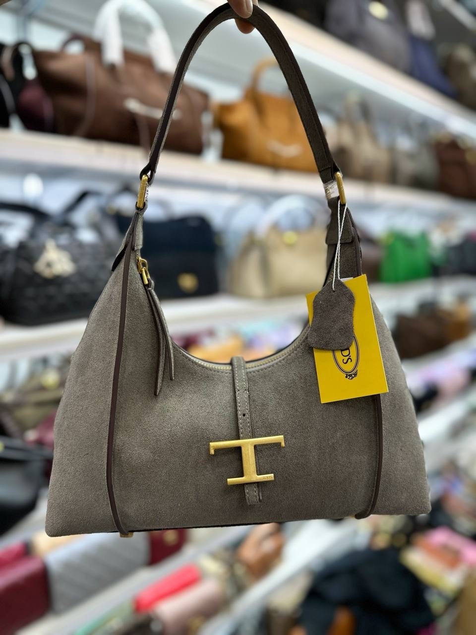 коричневая замшевая сумка,замшевая сумка,сумка,tods сумки,сумка женская натуральная замша