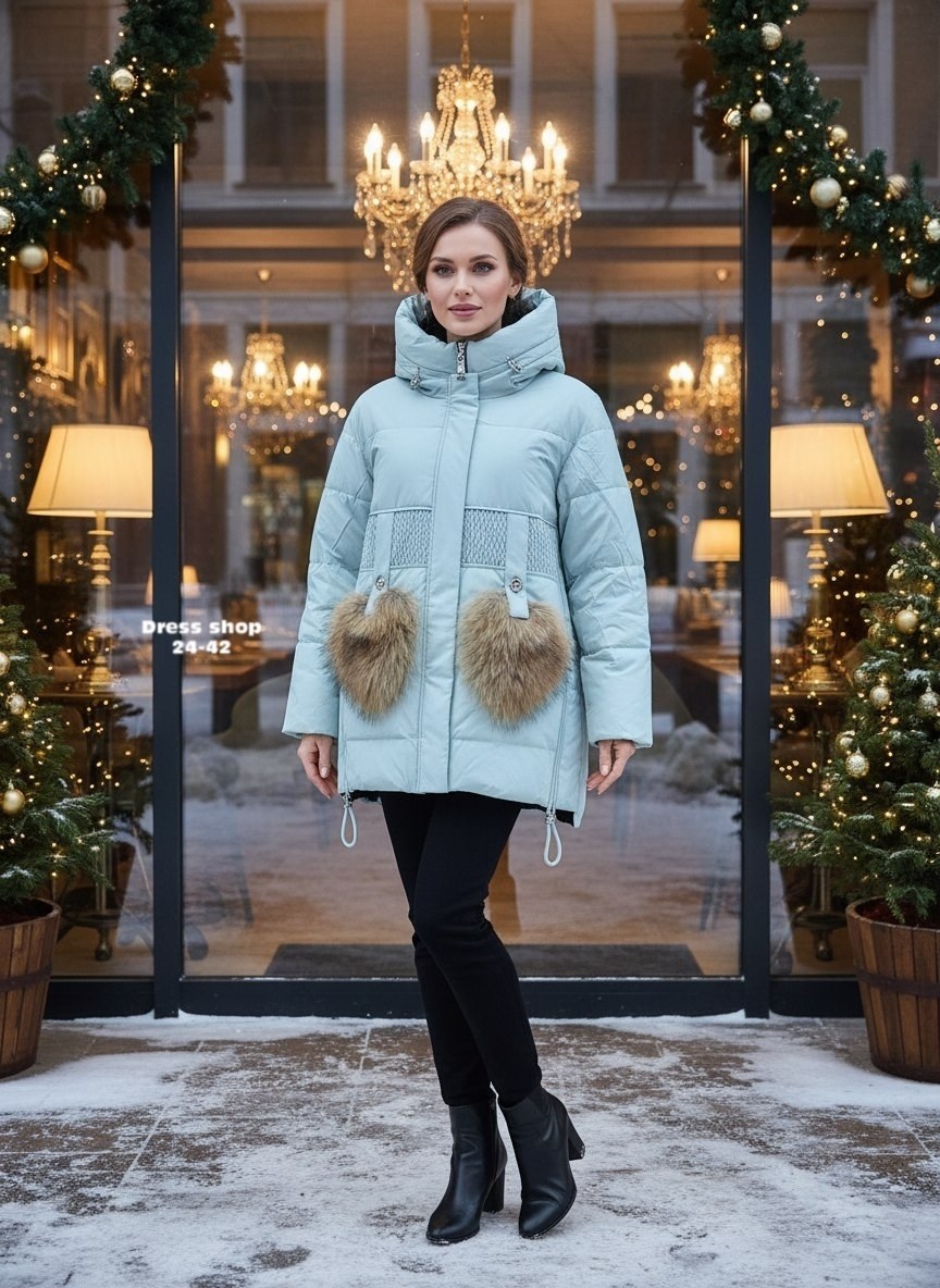 куртка женская зимняя,пуховики женские,пуховики с мехом,модная зимняя куртка,куртка пуховик