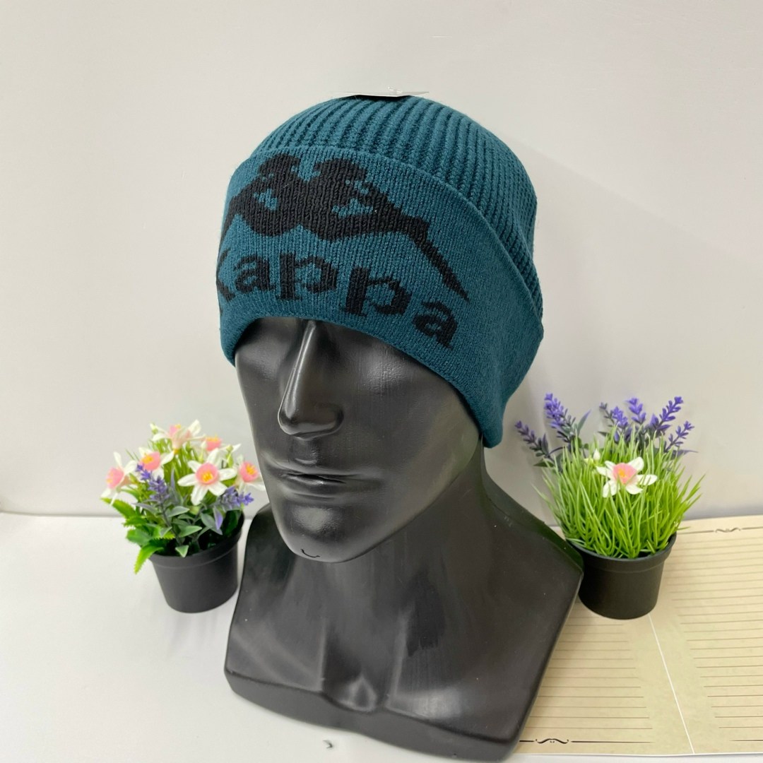 шапка kappa,шапка каппа,брендовые шапки,шапка трикотажная,зимняя шапка kappa