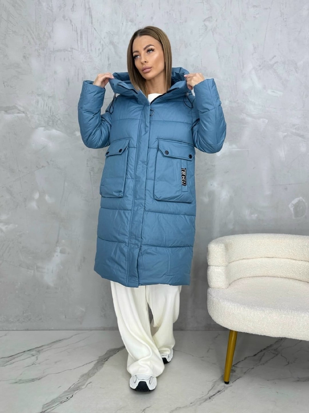 стильные пуховики,удлиненная куртка,зимняя куртка женская,бежевый пуховик,пуховик зимний женский