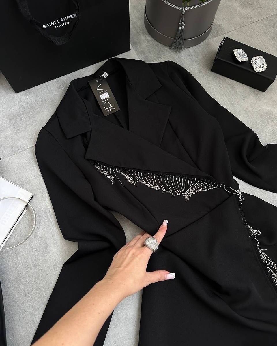 платье пиджак с бахромой,платье пиджак со стразами,женское платье пиджак,платье пиджак,вечернее платье пиджак