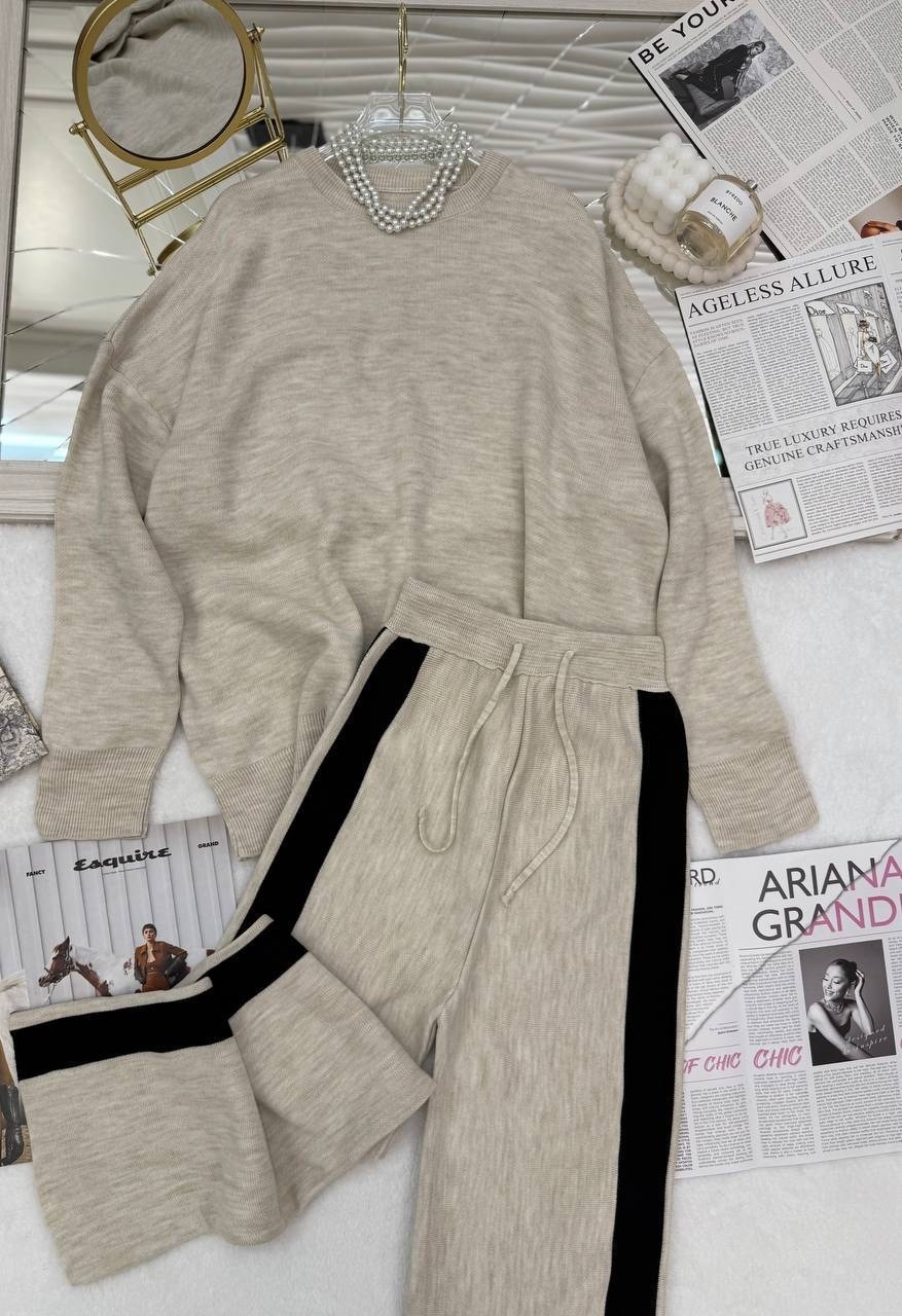 костюмы брючные,стильные костюмы,трикотажные костюмы,костюм оверсайз,вязаные костюмы