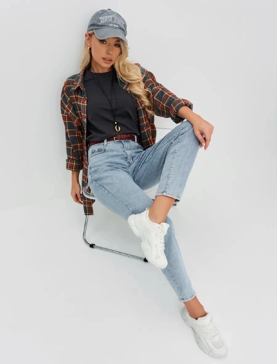 рубашка в клетку женская,женские джинсы,стильные джинсы,джинсы женские бананы,рубашка женская