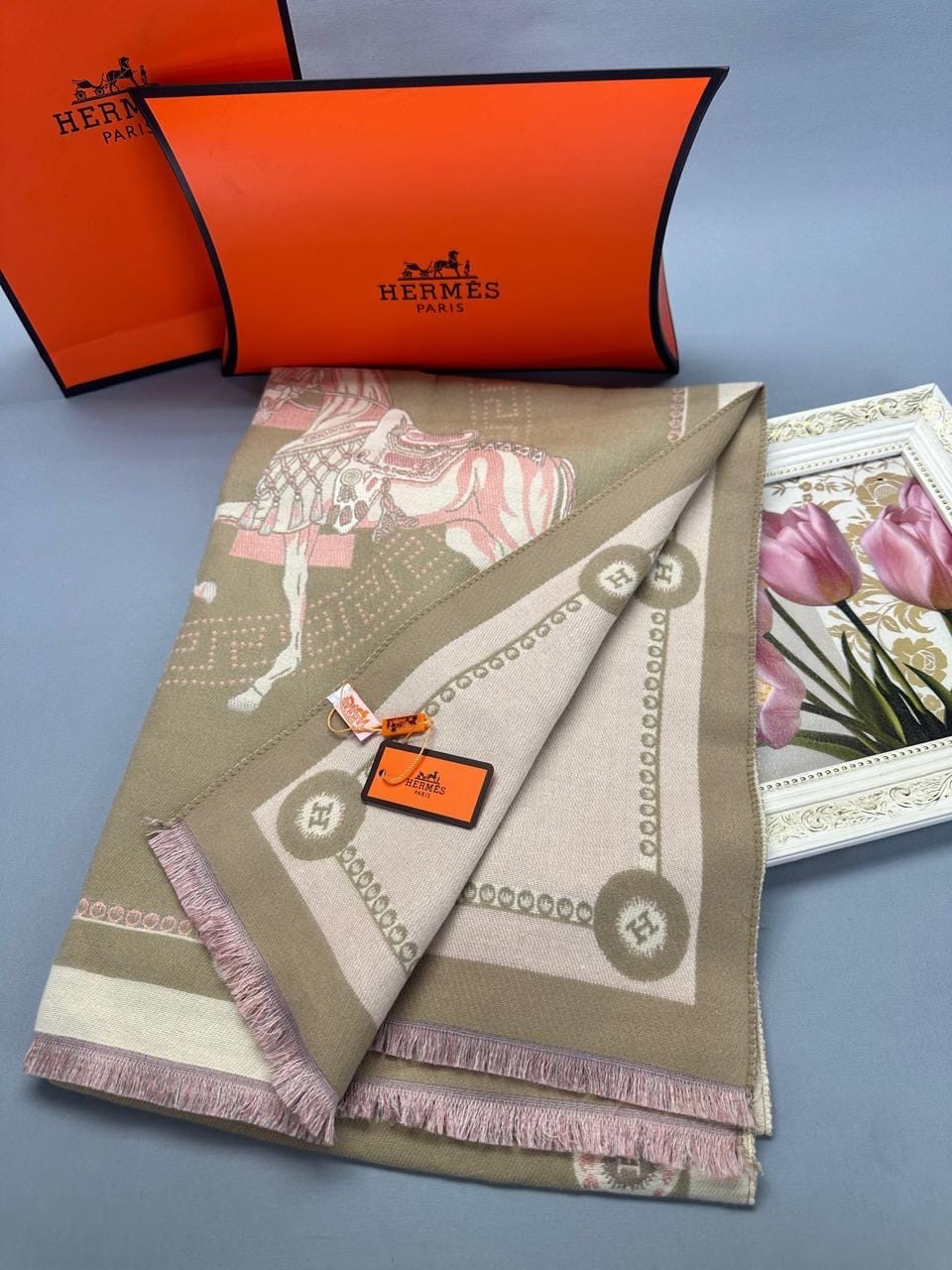 брендовый палантин hermes,кашемировый шарф,шарф кашемировый зимний,женские кашемировые шарфы,женский палантин
