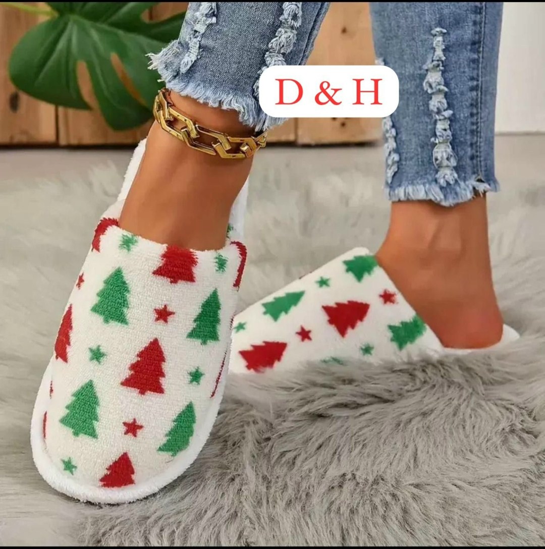 домашние тапочки,тапочки домашние женские,тапочки новогодние,,тапочки модные