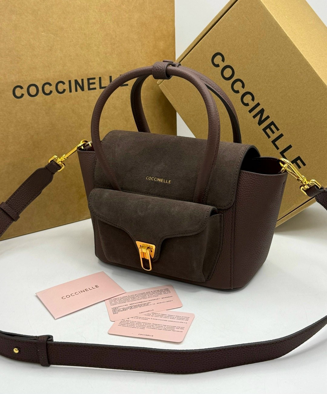 coccinelle сумка,женская сумка coccinelle,сумка coccinelle b14 mini замша,сумки,сумки coccinelle замшевая сумка