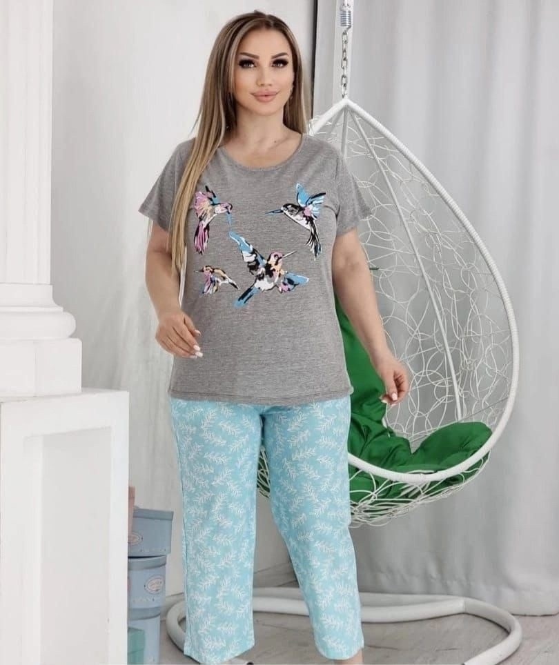 пижама с бриджами,пижама женская,пижама домашний одежда,костюм домашние,комплект пижама
