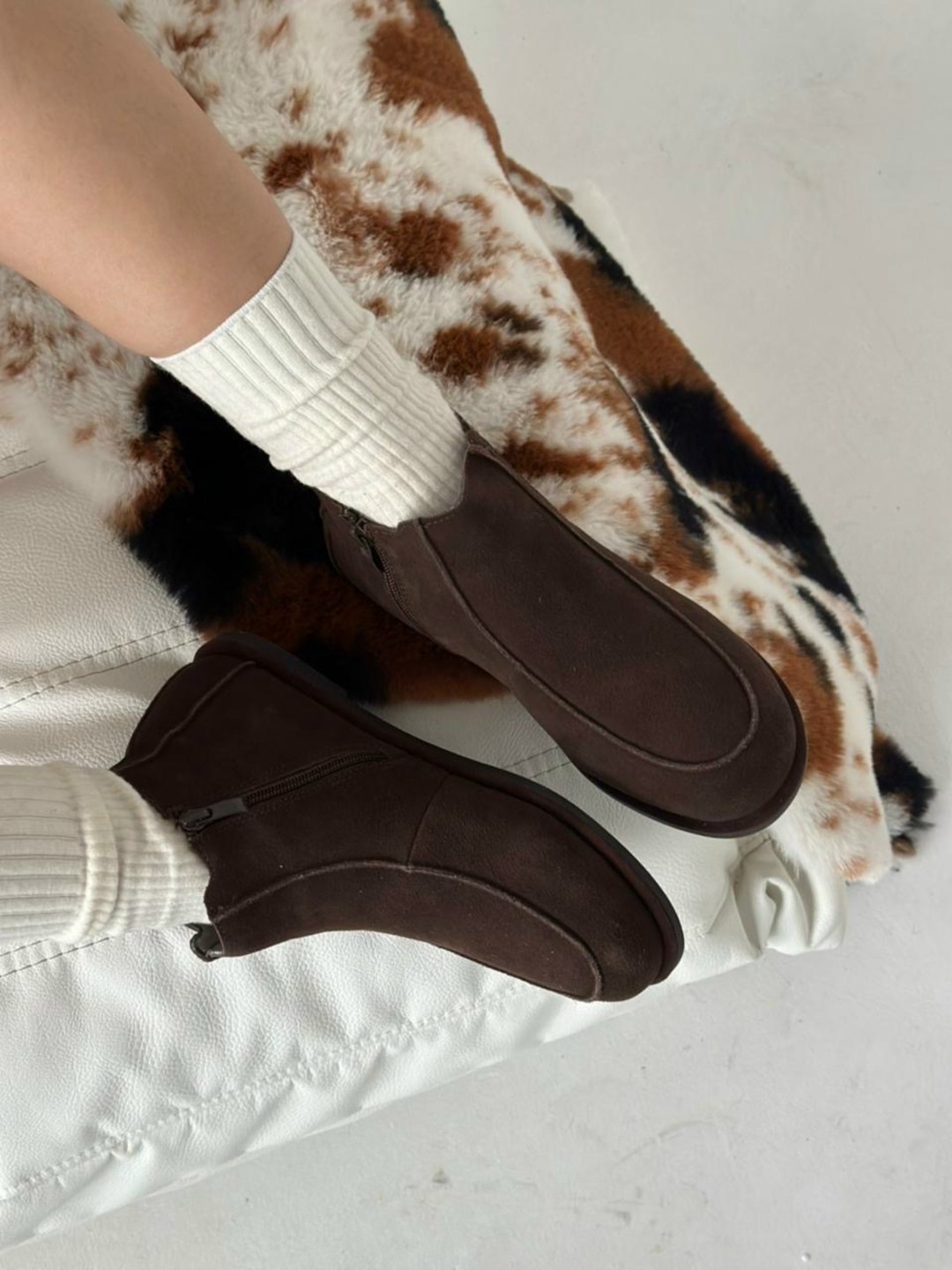 , теплая,замшевые ботинки,угги женские,натуральная замша