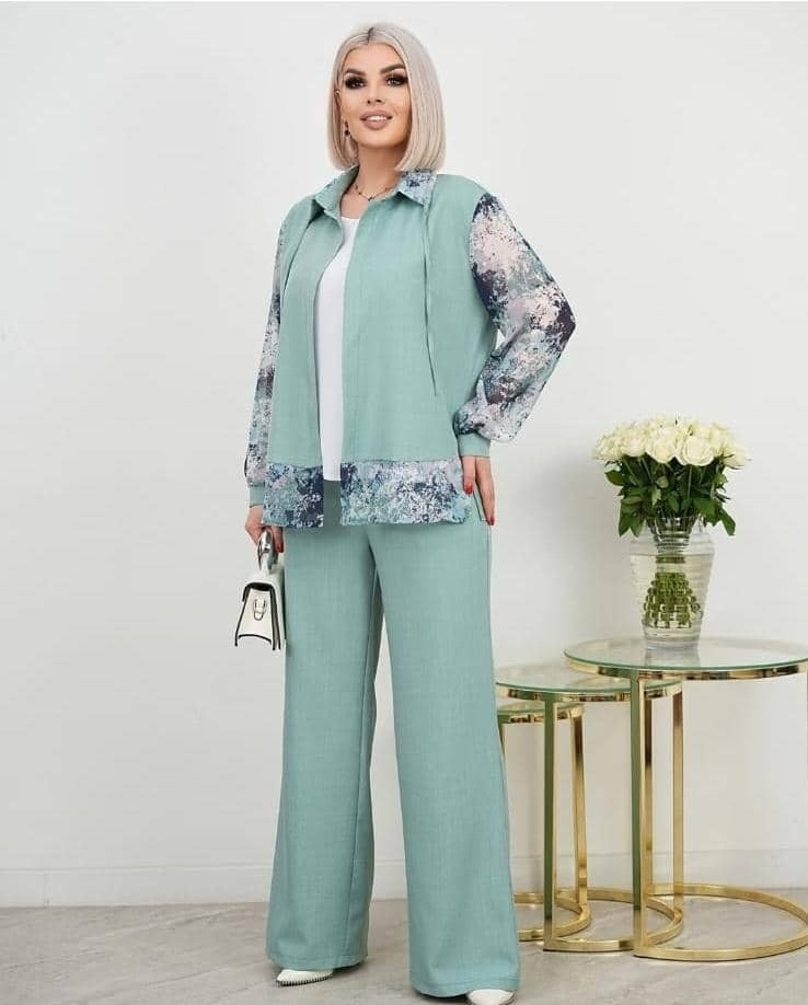 костюм женский с брюками,стильные костюмы,женские костюмы,костюмы двойки,комбинированные блузки