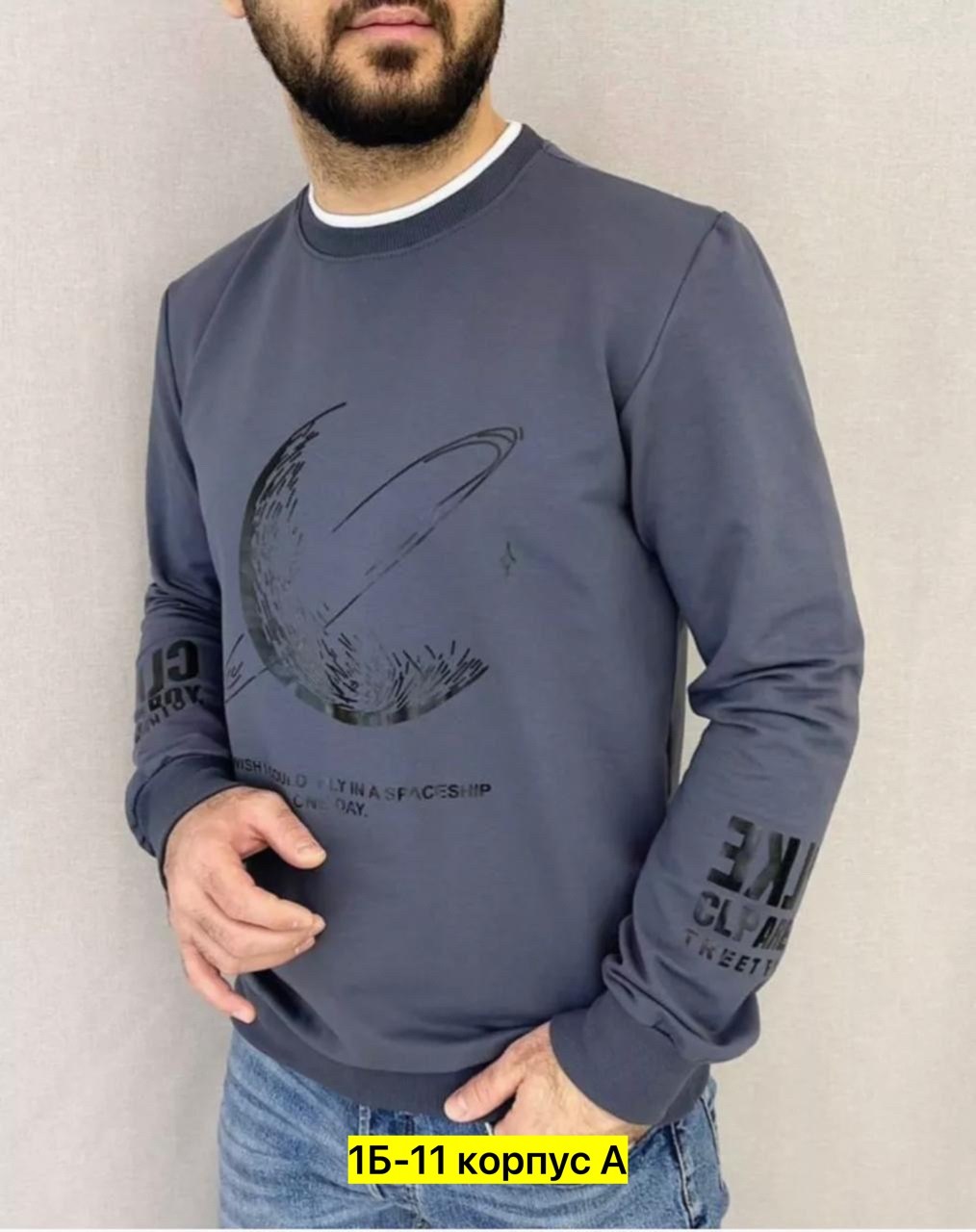 свитшот мужской синий,свитшот мужская,свитшот джемпер,мужские свитшоты,мужской свитшот с принтом