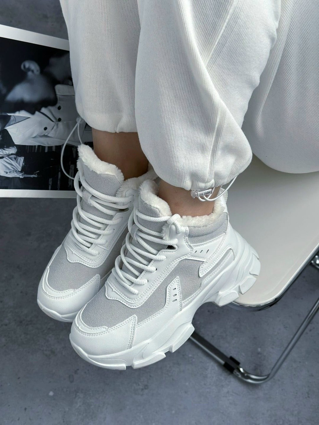 ,черные кроссовки,теплые кроссовки,женские кроссовки,зимние кроссовки