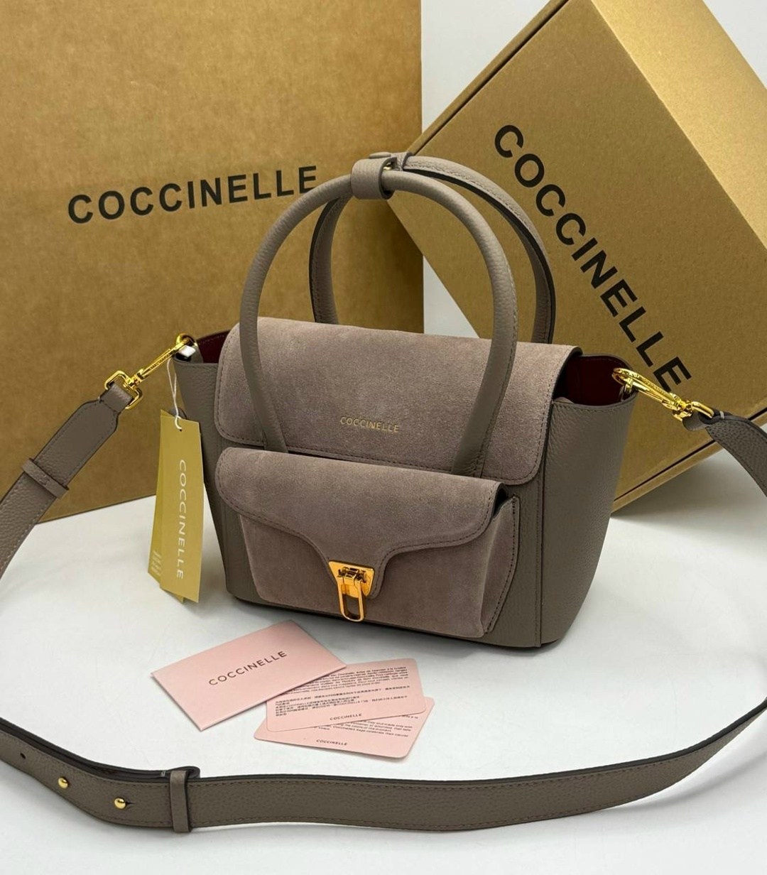 coccinelle сумка,женская сумка coccinelle,сумка coccinelle b14 mini замша,сумки coccinelle замшевая сумка,сумка coccinelle замша серая