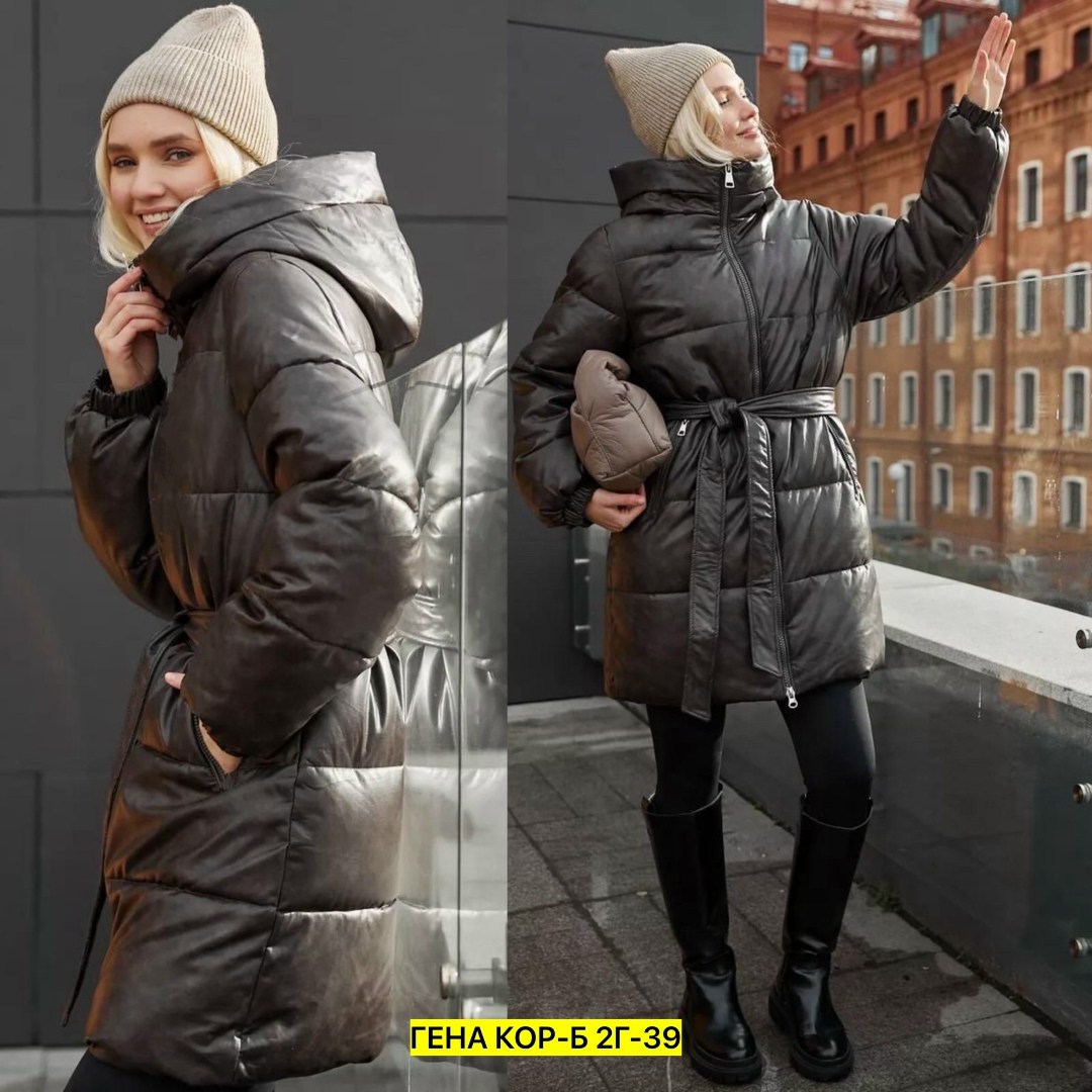 пуховик женский из экокожи,женские пуховики,зимние куртки,куртка демисезонная,пуховик из экокожи