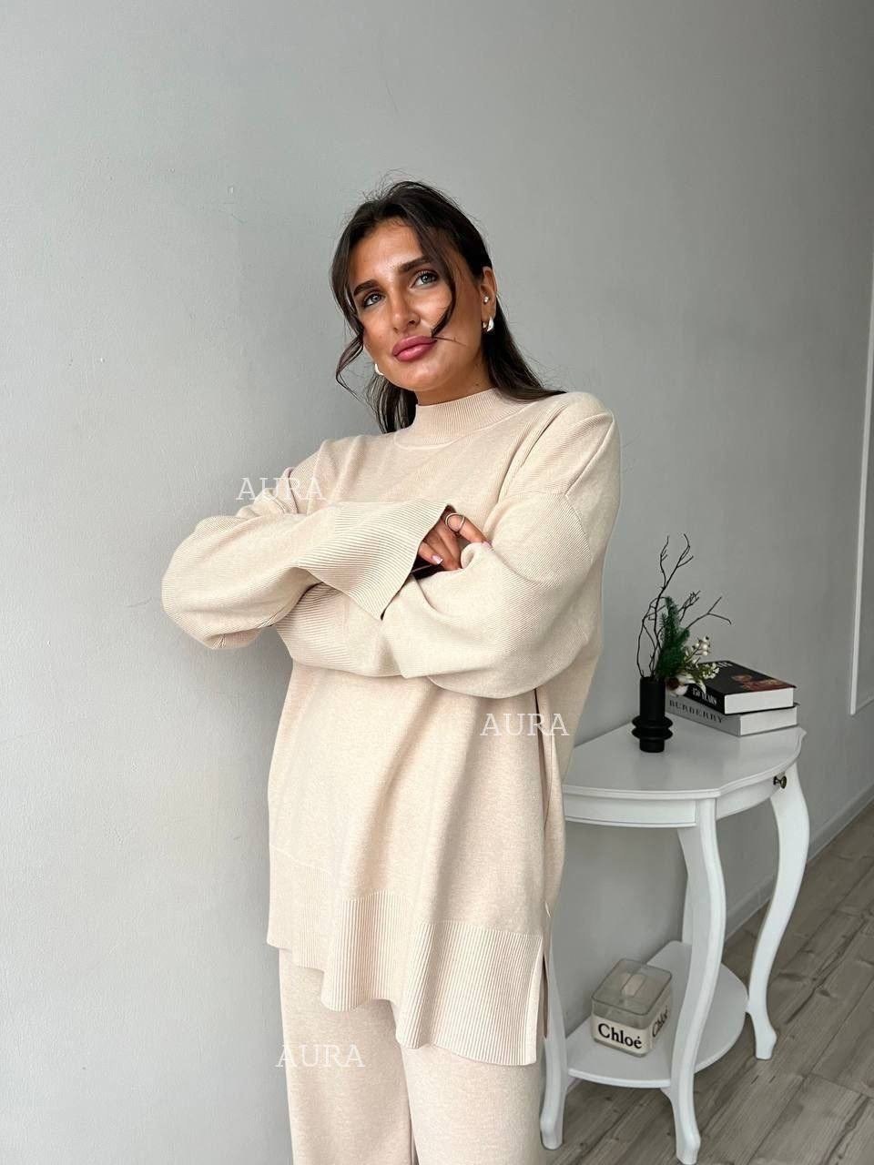 костюмы трикотажные палаццо женские брючные,костюм с брюками,трикотажные костюмы,костюм бежевый,костюмы брючный