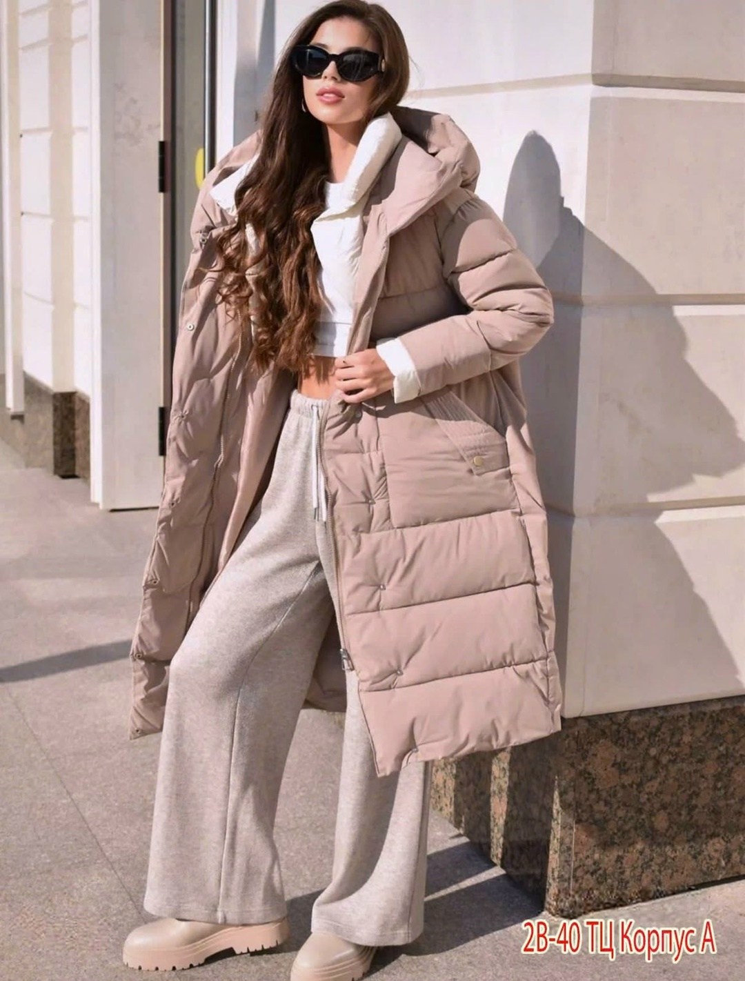 бежевый пуховик,зимние куртки,зимние пуховики,пуховик женский,длинные пуховики