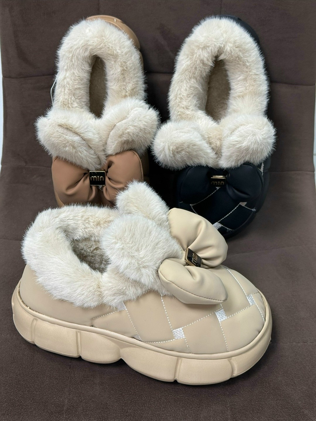 ,женские угги,тапочки домашние женские,теплые тапочки,тапочки с бантом