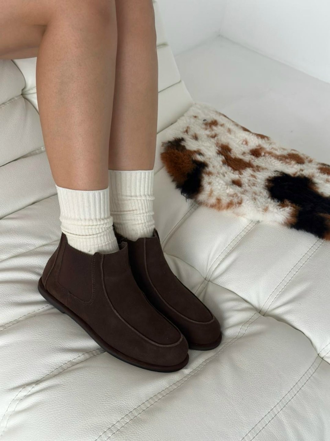 , теплая,замшевые ботинки,угги женские,натуральная замша