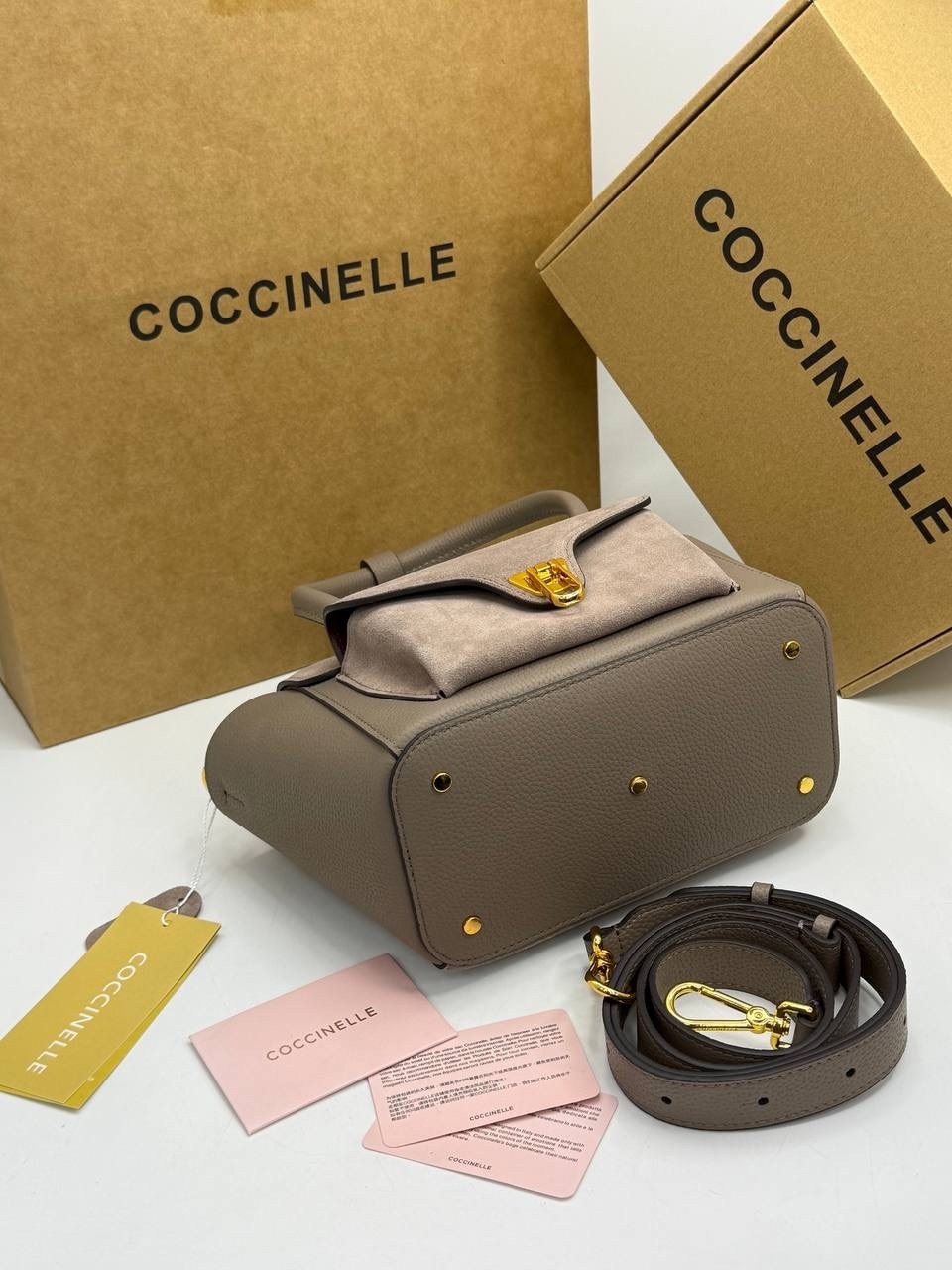 coccinelle сумка,женская сумка coccinelle,сумка coccinelle b14 mini замша,сумки coccinelle замшевая сумка,сумка coccinelle замша серая