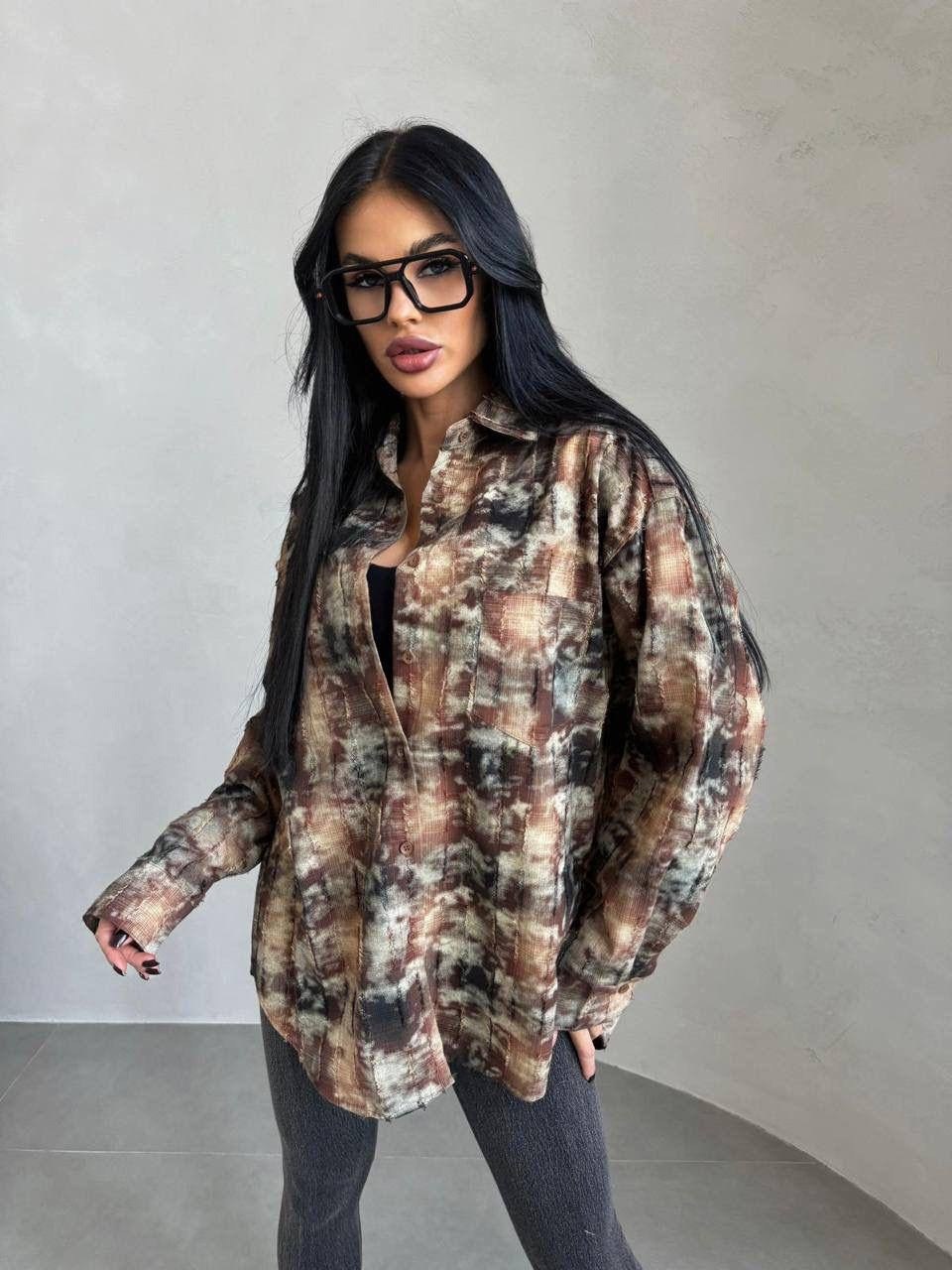 оверсайз рубашка, люкс,стильная рубашка,рубашка женская оверсайз в клетку,рубашка теплая в клетку оверсайз