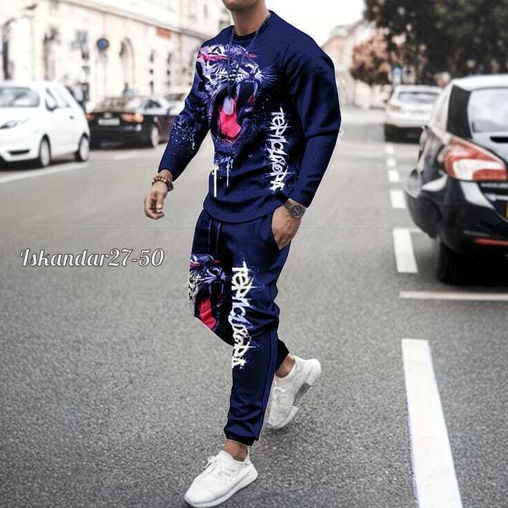 костюмы спортивные мужские,спортивные костюмы,костюм с принтом,мужская мода,мужской повседневный спортивный костюм