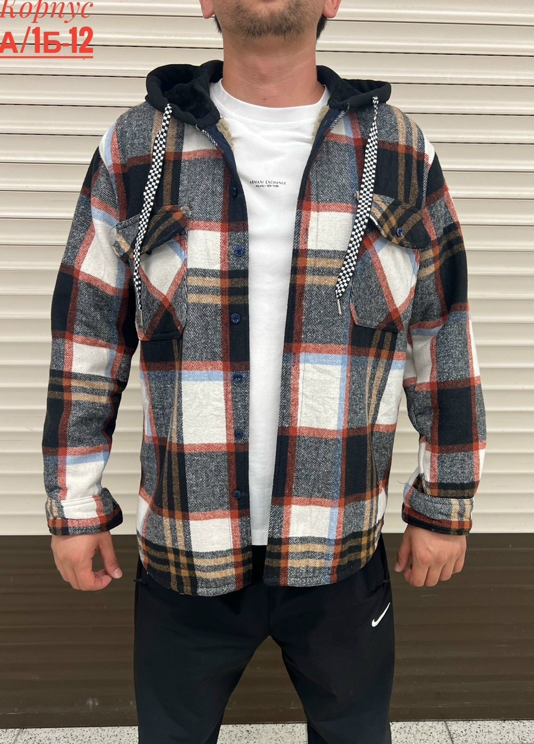 рубашка в клетку с капюшоном,рубашка с капюшоном,рубашка в клетку теплая с капюшоном,рубашка мужская с капюшоном,рубашка теплая в клетку оверсайз