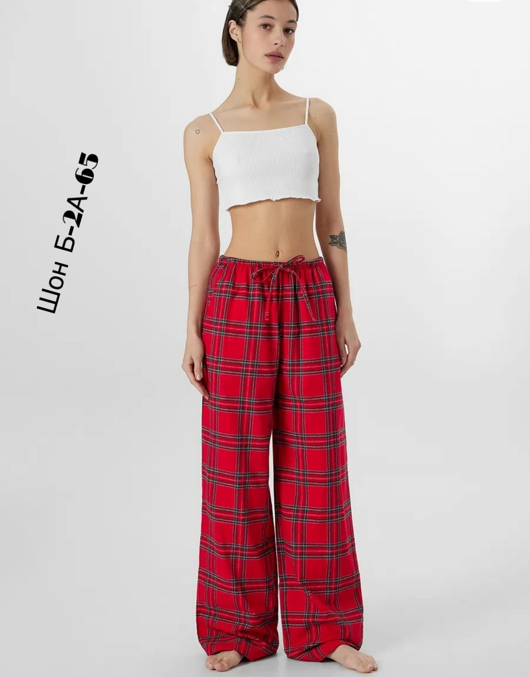 брюки пижамные с принтом в клетку,женские пижамные брюки,пижамные брюки прямые,брюки в клетку,штаны в клетку