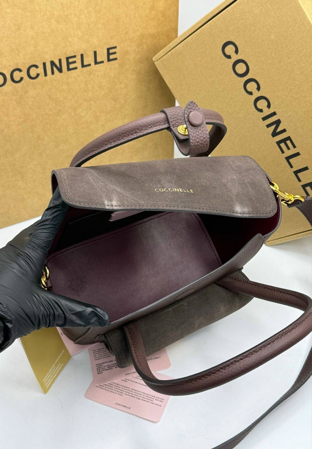 coccinelle сумка,женская сумка coccinelle,сумка coccinelle b14 mini замша,сумки,сумки coccinelle замшевая сумка