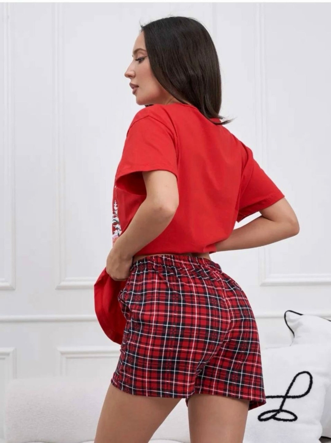 пижама женская,домашняя пижама,новогодние пижамы,пижама женская новогодняя,новогодняя пижама с шортами