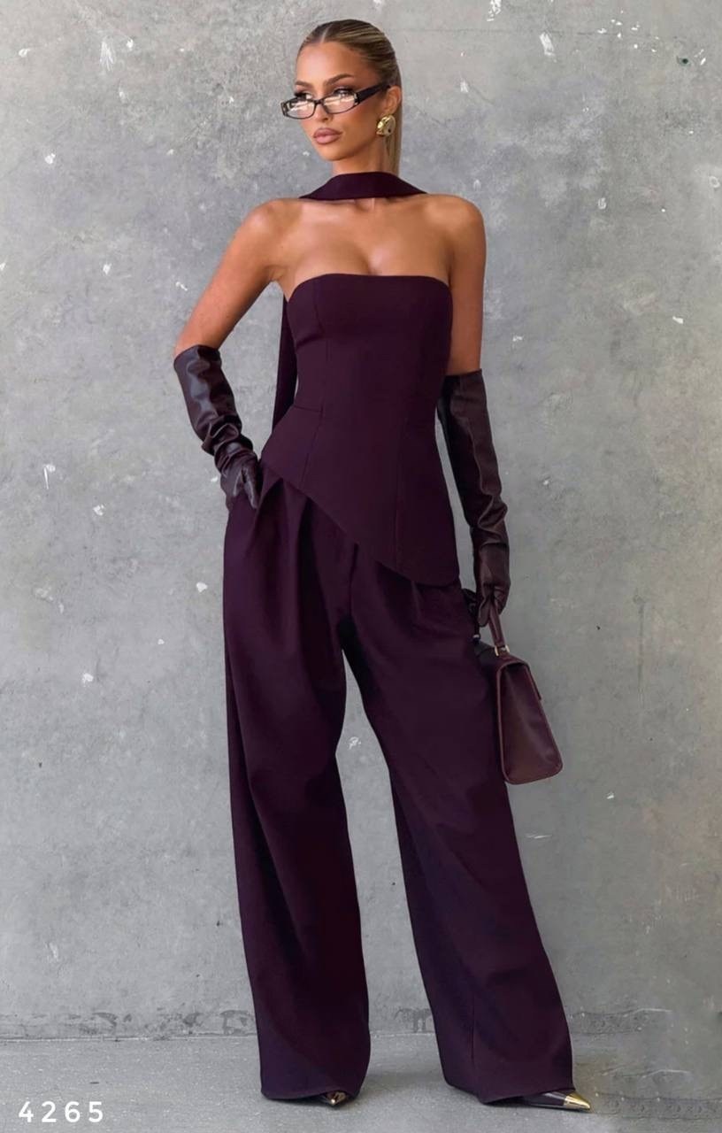 костюмы брючные,стильный костюм,вечерние комбинезоны,модные брюки палаццо