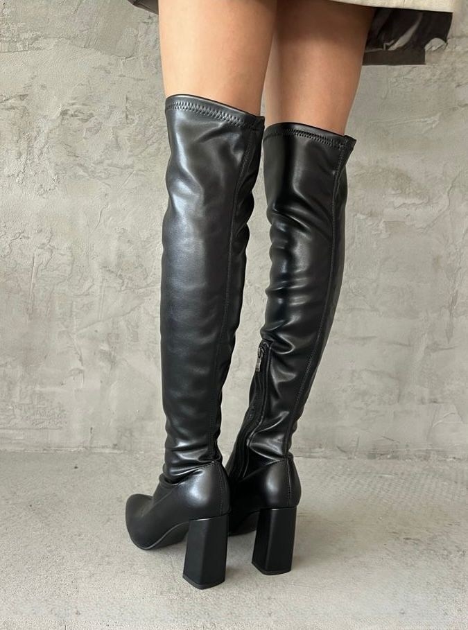 ботфорты женские,сапоги ботфорты женские,сапоги женские экокожа,ботфорты на каблуке,ботфорт