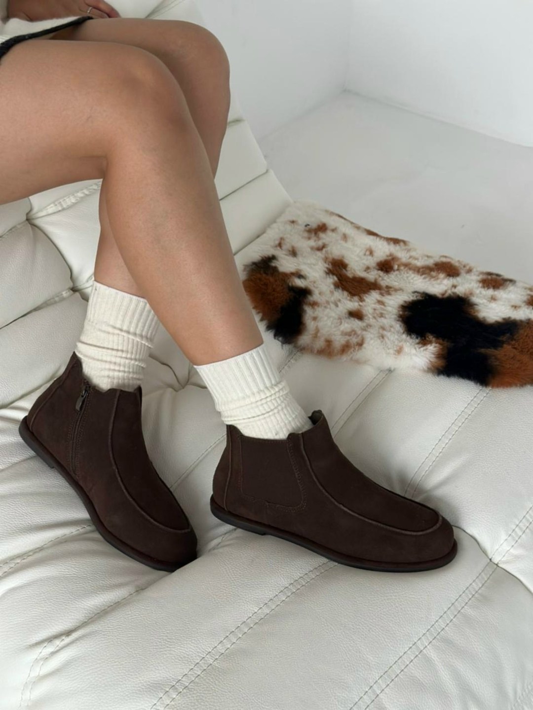 , теплая,замшевые ботинки,угги женские,натуральная замша