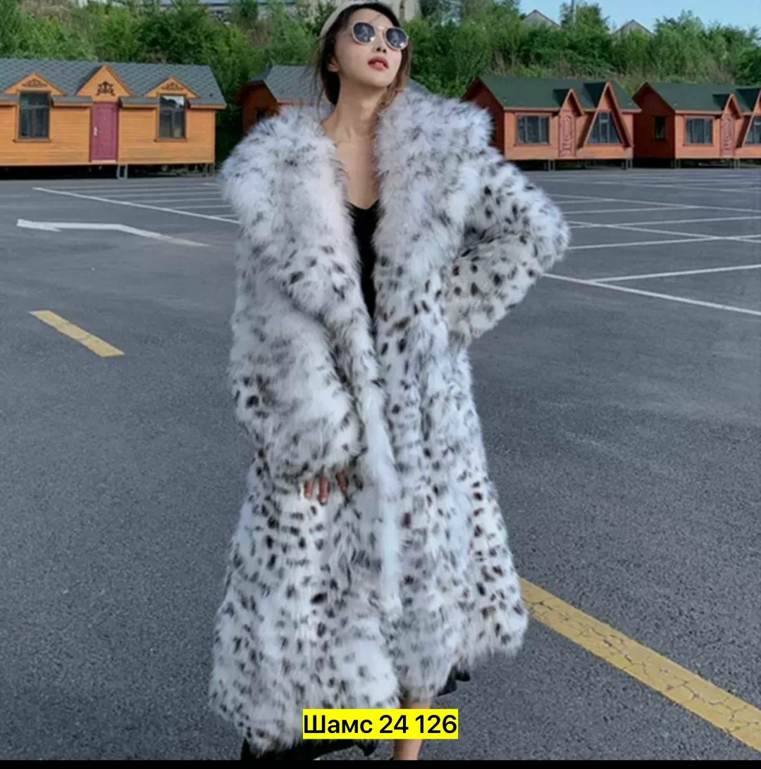 шуба снежный барс,шуба из рыси искусственная,шуба из искусственного меха,искусственная шуба,шуба из рыси